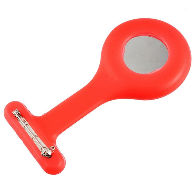 Portable Silicone Nurse Round Quartz Wristwatch Watch with Pin