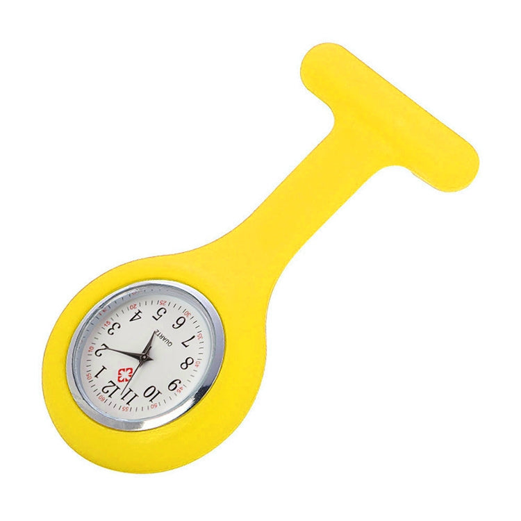 Portable Silicone Nurse Round Quartz Wristwatch Watch with Pin