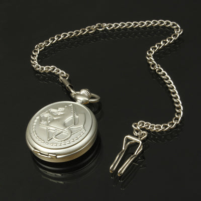 Classical Round Style Quartz Movement Pocket Watch with Hook