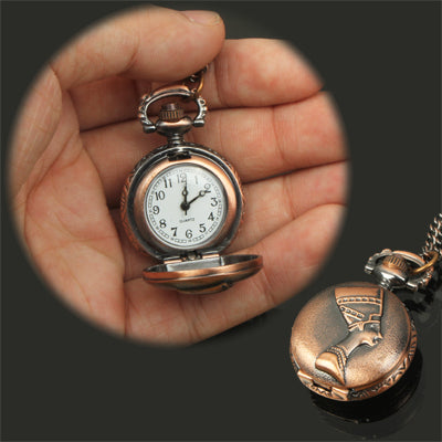 Classical People Style Quartz Movement Pocket Watch with Hanging Neck Chain