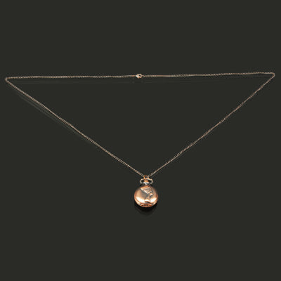 Classical People Style Quartz Movement Pocket Watch with Hanging Neck Chain