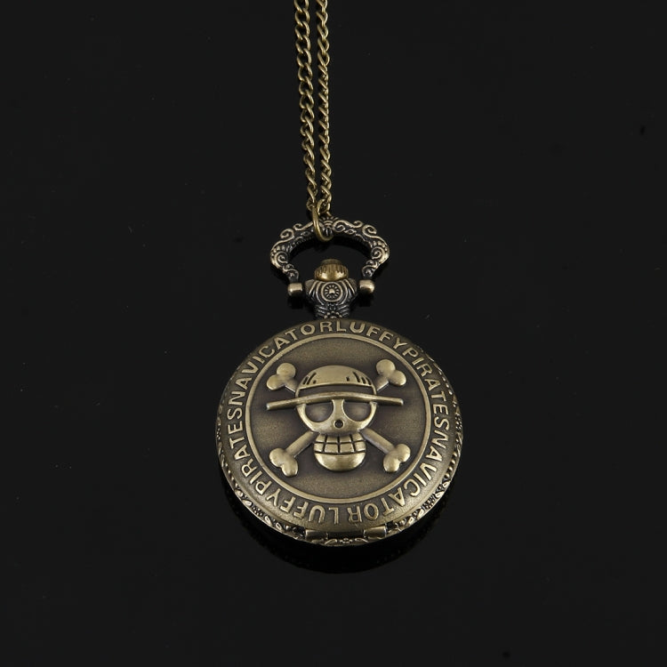 Skeleton Pattern Zinc Alloy Quartz Waterproof Pocket Watch