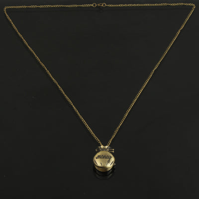 Classical Pocket Shape Copper Chain Pocket Watch