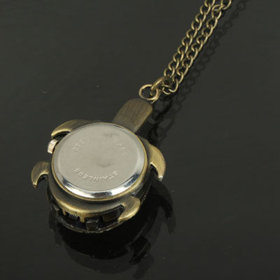 Classical Sea Turtle Shape Copper Chain Pocket Watch