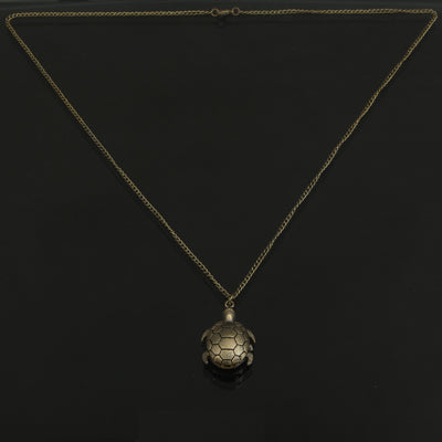 Classical Sea Turtle Shape Copper Chain Pocket Watch