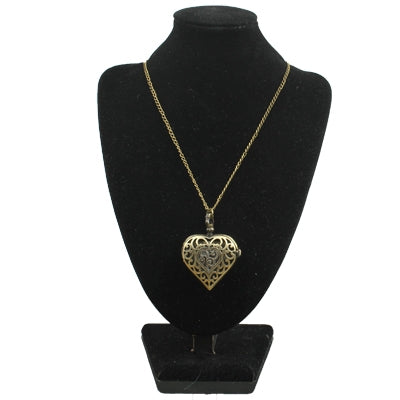 Classical Heart Shape Copper Chain Pocket Watch