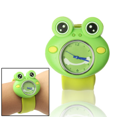 Cute Frog Style Case Quartz Wristwatch(Green)