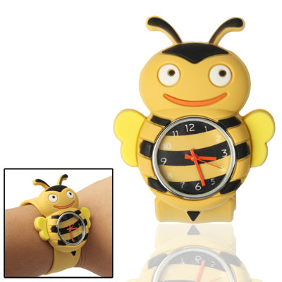 Cute Bee Style Case Quartz Wristwatch(Yellow)
