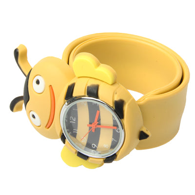 Cute Bee Style Case Quartz Wristwatch(Yellow)