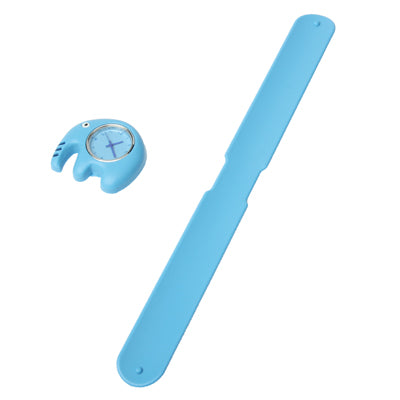 Cute Elephant Style Case Quartz Wristwatch(Blue)