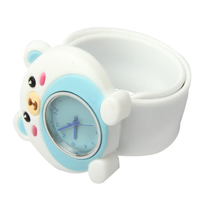 Cute Bear Style Case Quartz Wristwatch(White)