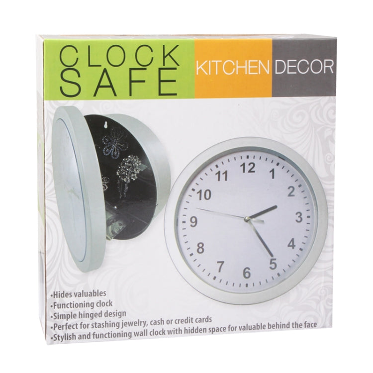 Wall Clock with Hidden Space Safe Clock for Valuables