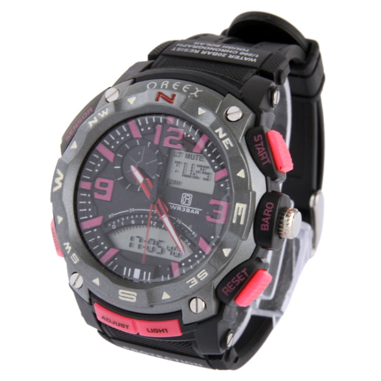 Dual Display watch Digital Watch / Sport Watch(Pink)