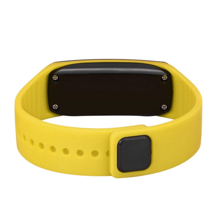SHHORS 10ATM Waterproof Fashion Curved Surface LED Red Light Date Function Unisex Digital Watch with Silicone Band(Yellow)