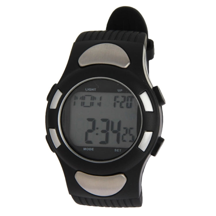 Black Strapless Heart Rate Monitor Sport Watch