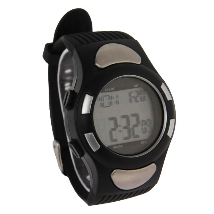 Black Strapless Heart Rate Monitor Sport Watch