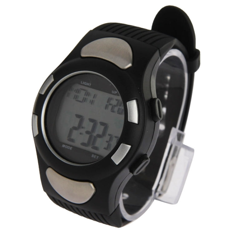 Black Strapless Heart Rate Monitor Sport Watch