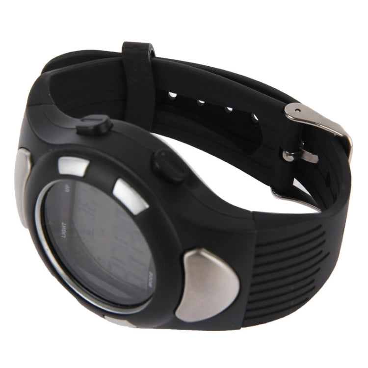 Black Strapless Heart Rate Monitor Sport Watch