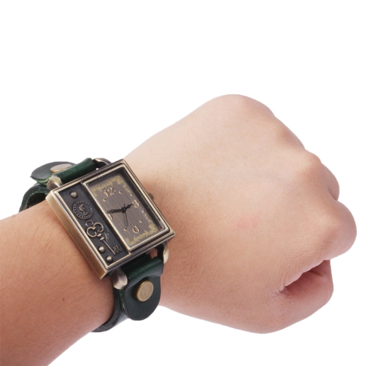 Fashionable Quartz Watch Bangle Watch Bracelet Wrist Watch with PU Leather Band