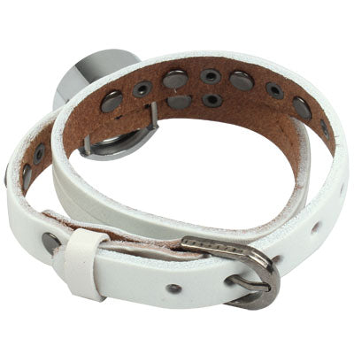 Leather Strap Metal Pentacle Decorations Watches