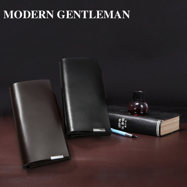 Fashionable Multifunction Genuine Leather Wallet / Clutch Bag for Men(Black)