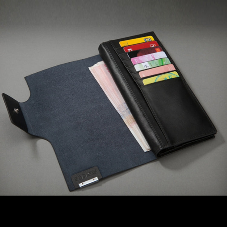 Fashionable Multifunction Genuine Leather Wallet / Clutch Bag for Men(Black)