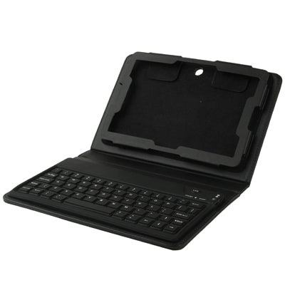 2 in 1 Bluetooth 2.0 Silicone Keyboard + Folding Leather Tablet Case for BlackBerry PlayBook(Black)