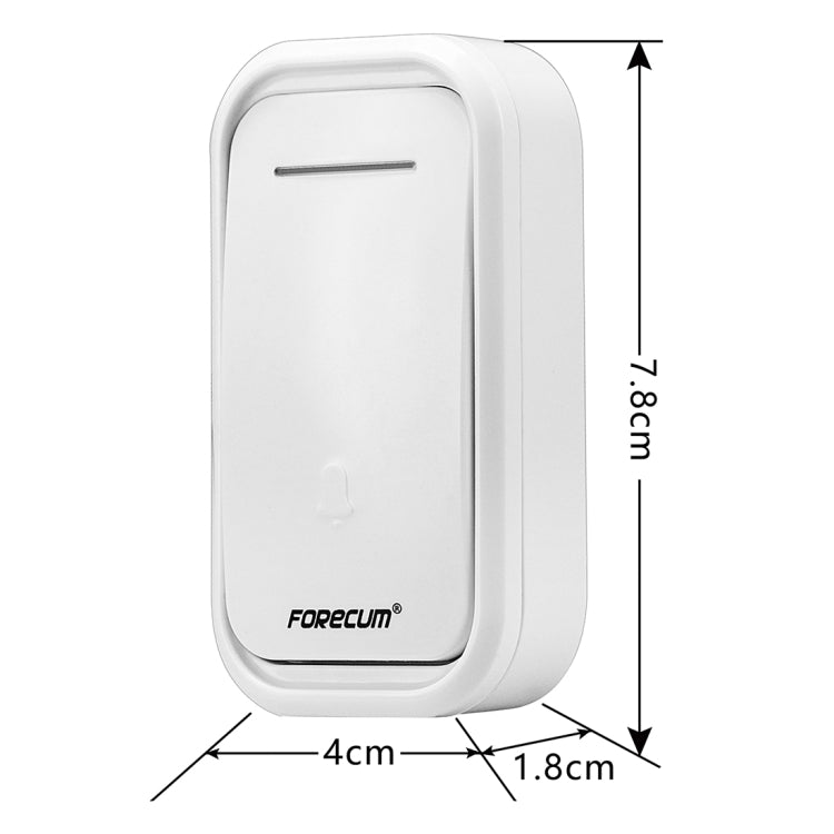 Forecum 10F Wireless Smart Home Doorbell with Dual Receiver
