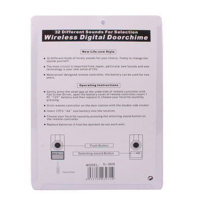 32 Tune Wireless Digital Doorbell Door Bell Chime