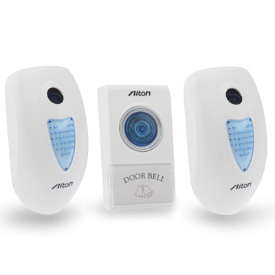 V003A2 38 Melody Wireless Digital Door Bell with 2x Receivers, Work Frequency: 315MHz / 433MHz
