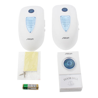 V003A2 38 Melody Wireless Digital Door Bell with 2x Receivers, Work Frequency: 315MHz / 433MHz
