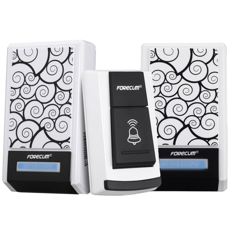 Forecum 5F Waterproof Wireless Smart Doorbell with 2 Receivers, Waterproof Level: IPX3
