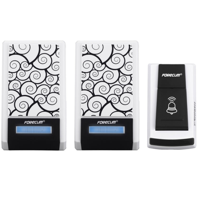 Forecum 5F Waterproof Wireless Smart Doorbell with 2 Receivers, Waterproof Level: IPX3