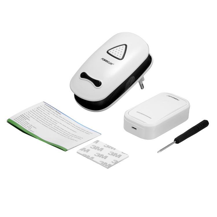 Forecum 11 Wireless Smart Home Doorbell with Single Receiver, EU Plug(White)