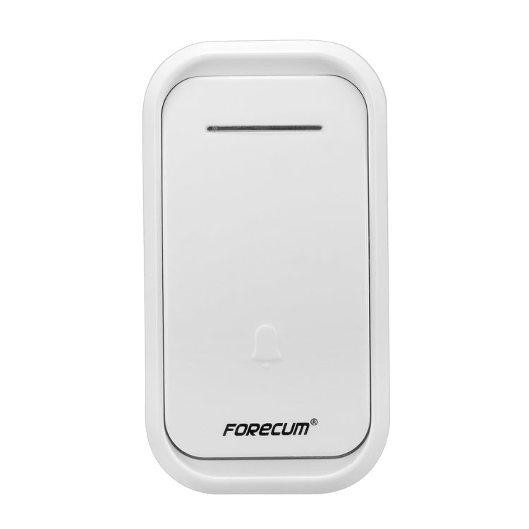 Forecum 11F Wireless Smart Home Doorbell with Dual Receiver, EU Plug(White)