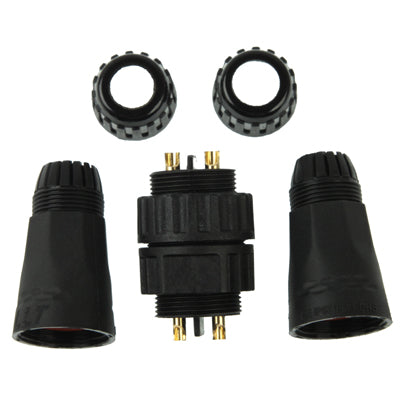 IP68 Shielded 2 Pin M22 Waterproof Connector, Cable Diameter: 6.5-8.5mm