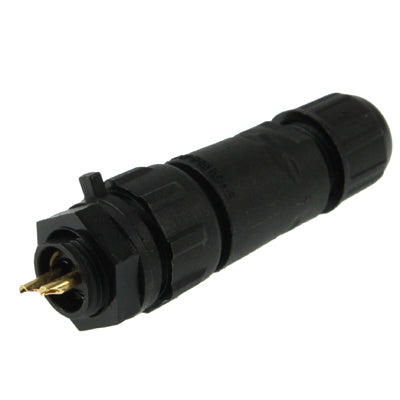 IP68 Shielded 2 Pin M14 Waterproof Connector, Cable Diameter: 2.5-7.5mm