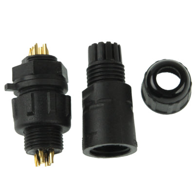 IP68 Shielded 4 Pin M14 Waterproof Connector, Cable Diameter: 2.5-7.5mm