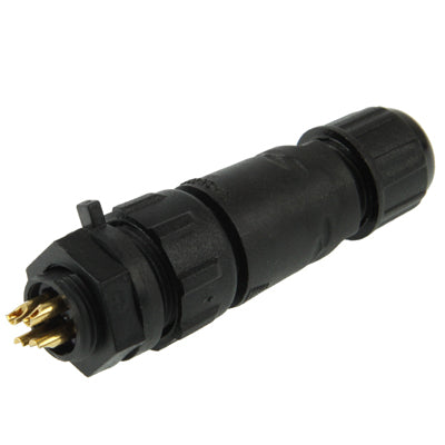 IP68 Shielded 4 Pin M14 Waterproof Connector, Cable Diameter: 2.5-7.5mm