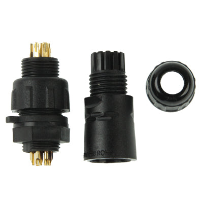 IP68 Shielded 7 Pin M14 Waterproof Connector, Cable Diameter: 2.5-7.5mm
