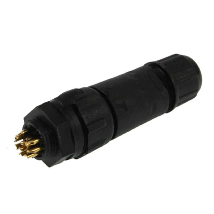 IP68 Shielded 9 Pin M14 Waterproof Connector, Cable Diameter: 2.5-7.5mm