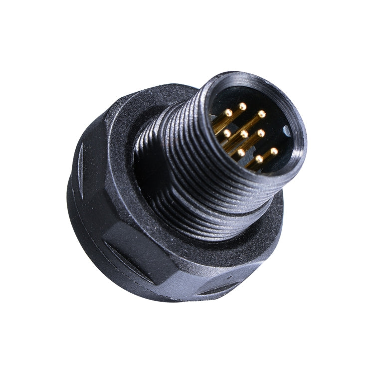 IP68 Shielded 9 Pin M14 Waterproof Connector, Cable Diameter: 2.5-7.5mm