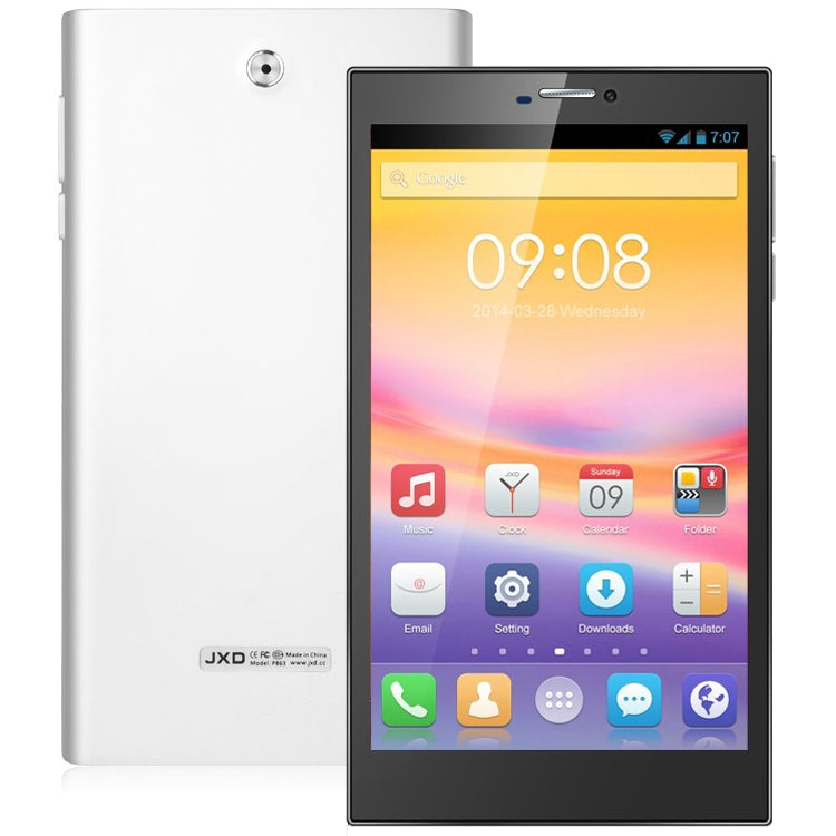 JXD P863 Tablet PC 8GB, 6.95 inch Android 4.2.2 3G Phone Call, RAM: 1GB, Dual SIM, GPS(White)