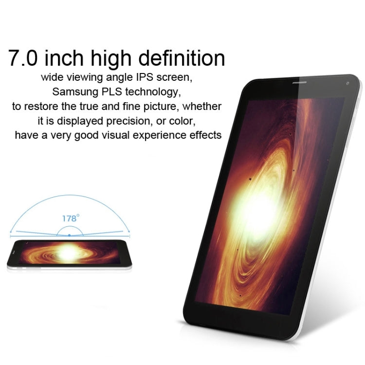 Cube Talk7X U51GT-C8 Tablet PC 8GB, 7.0 Inch Android 4.4.2 3G Phone Call, CPU: MTK8392 Octa Core 2.0GHz, RAM: 1GB, GPS(White)