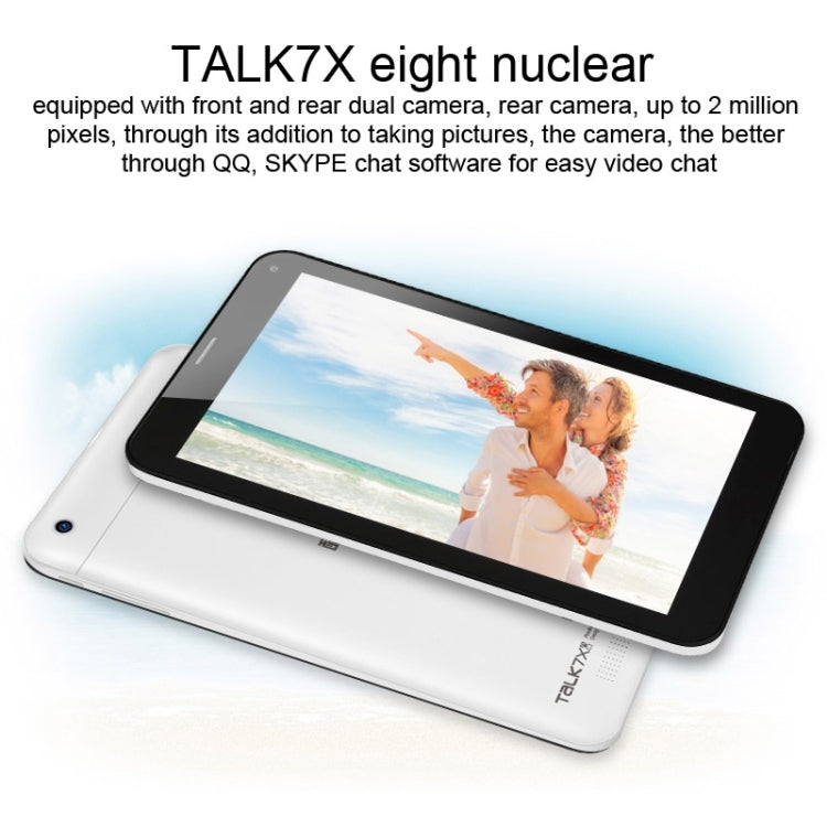 Cube Talk7X U51GT-C8 Tablet PC 8GB, 7.0 Inch Android 4.4.2 3G Phone Call, CPU: MTK8392 Octa Core 2.0GHz, RAM: 1GB, GPS(White)