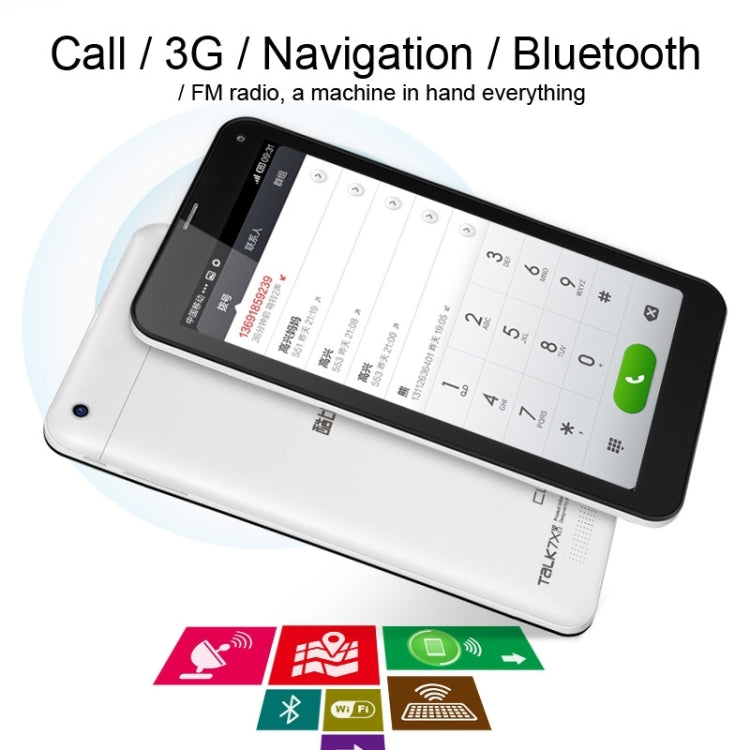 Cube Talk7X U51GT-C8 Tablet PC 8GB, 7.0 Inch Android 4.4.2 3G Phone Call, CPU: MTK8392 Octa Core 2.0GHz, RAM: 1GB, GPS(White)