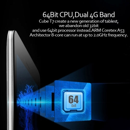 Cube T7 / T7GT Tablet PC 16GB, 7.0 Inch Android 4.4.4, 4G Phone Call, CPU: MTK8752 Octa Core 2.0GHz, RAM: 2GB, GPS(White)