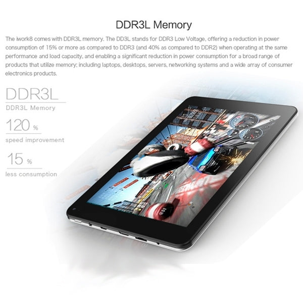 Cube iWork8 / U80GT Dual OS, 2GB+32GB, 8.0 inch Windows 8.1 & Android 4.4 Intel Atom Z3735F Quad Core 1.8GHz(White)