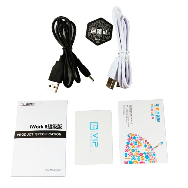 Cube iWork8 / U80GT Dual OS, 2GB+32GB, 8.0 inch Windows 8.1 & Android 4.4 Intel Atom Z3735F Quad Core 1.8GHz(White)