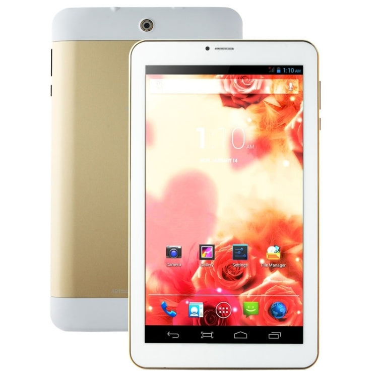Ampe A91, 9.0 inch,  512MB+8GB, Android 4.2.2, MTK6572 Dual Core, Dual SIM, GSM Phone Call, GPS, WiFi, OTG, Bluetooth(Gold)